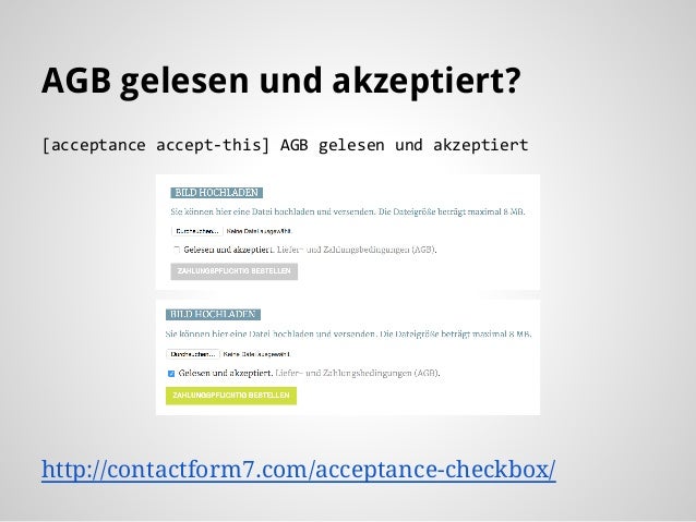 App Store Agb Akzeptieren Geht Nicht Contact Form 7 - Pflicht und Kür
