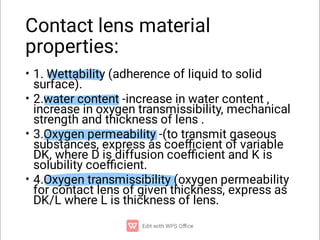 Comprehensive Overview of Contact Lenses: Types, Materials, Fitting ...