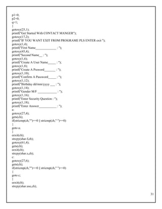 Contact management system | PDF