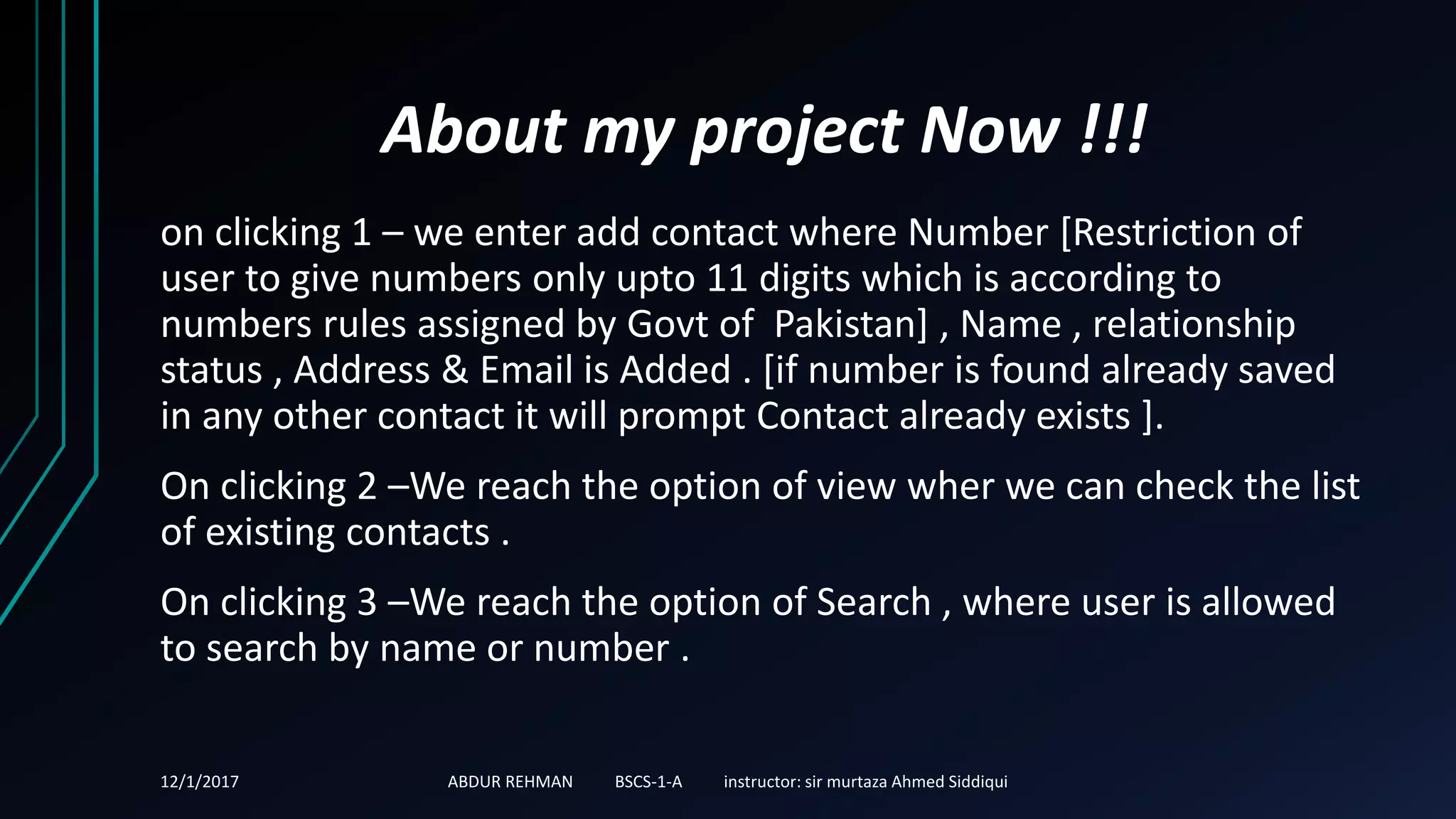 Contact management system , phone book management system | PPTX ...
