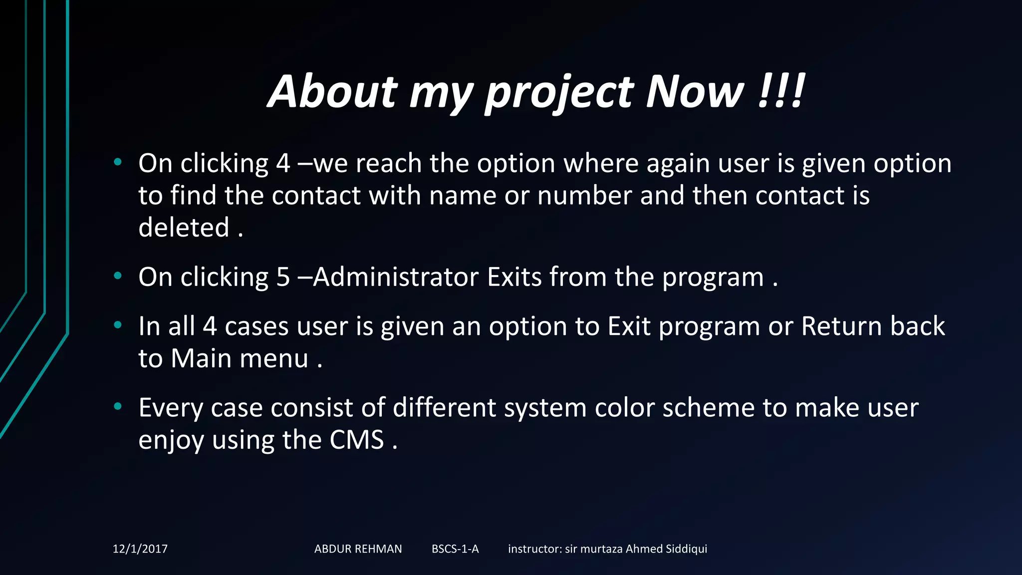 Contact management system , phone book management system | PPTX ...