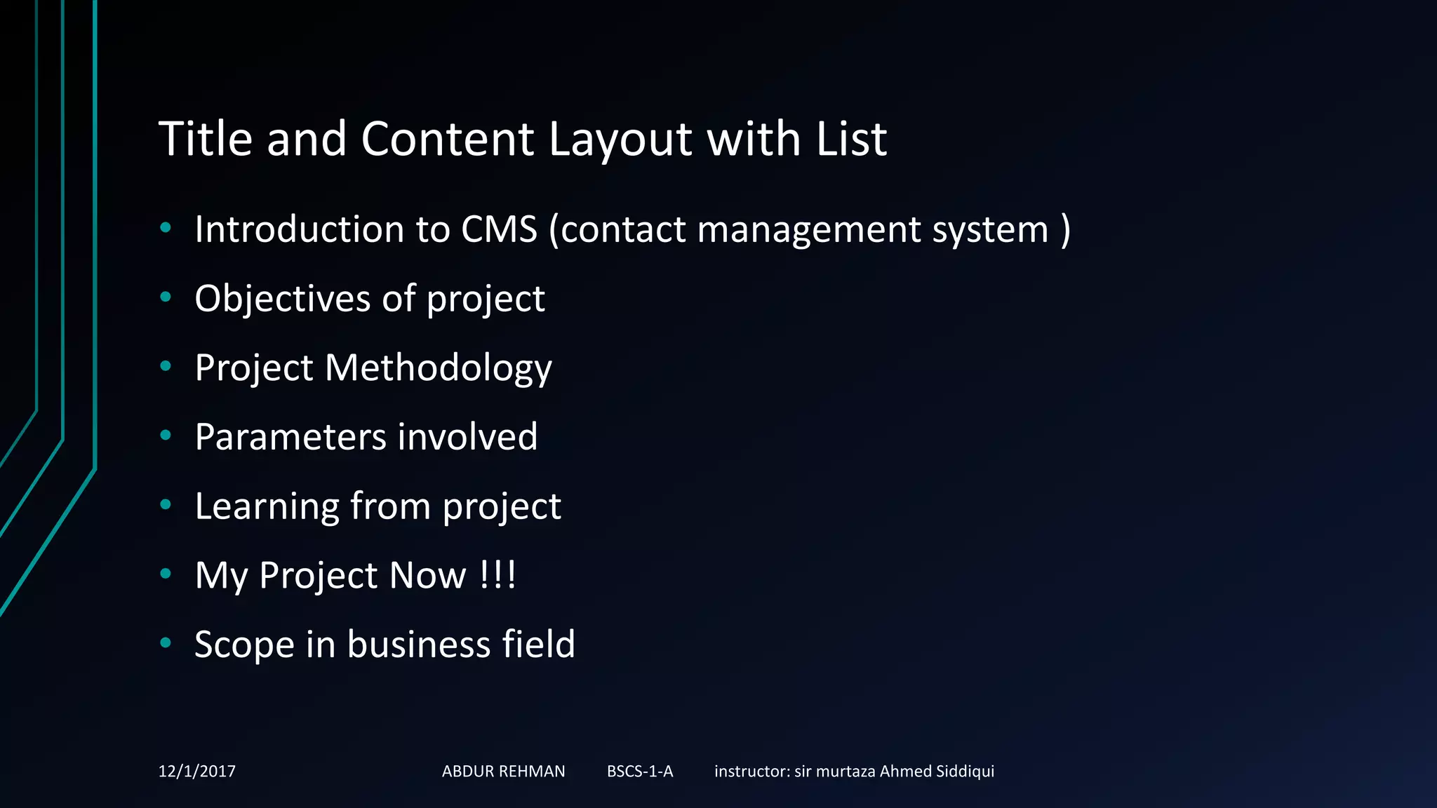Contact management system , phone book management system | PPTX ...