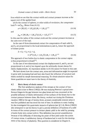 Contact mechanics