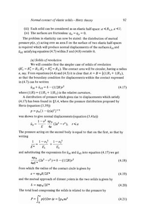 Contact mechanics