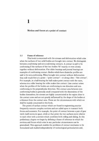 Contact mechanics