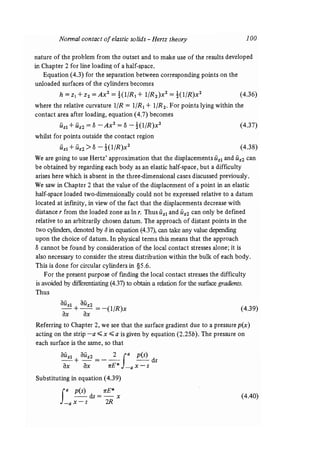 Contact mechanics