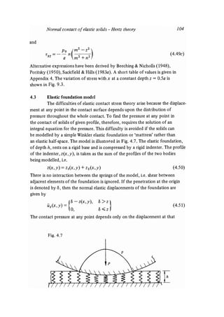 Contact mechanics