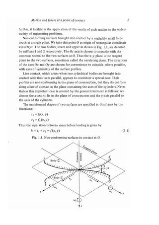 Contact mechanics