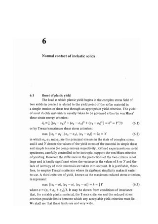 Contact mechanics