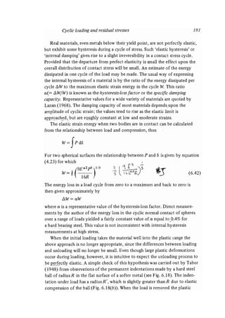 Contact mechanics