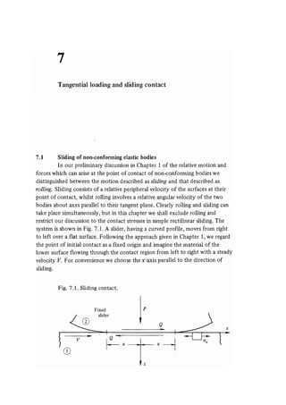 Contact mechanics