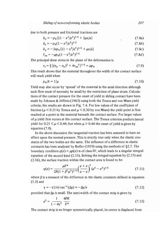 Contact mechanics