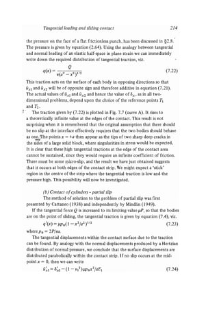 Contact mechanics