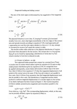Contact mechanics