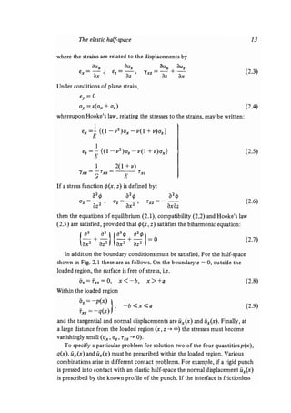 Contact mechanics