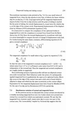 Contact mechanics