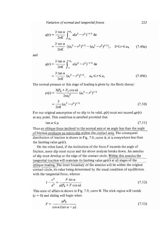 Contact mechanics