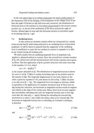Contact mechanics