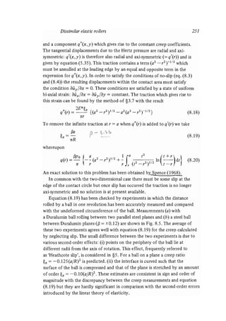 Contact mechanics