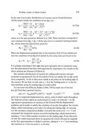 Contact mechanics