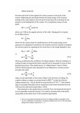 Contact mechanics