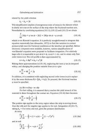 Contact mechanics