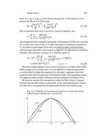 Contact mechanics