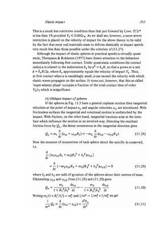 Contact mechanics