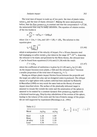 Contact mechanics