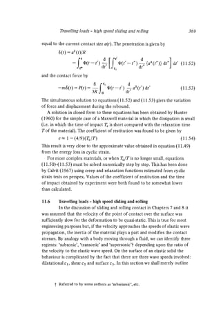 Contact mechanics
