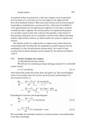 Contact mechanics