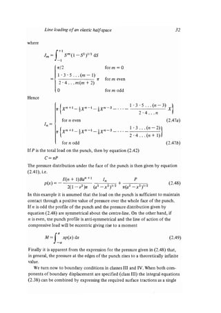 Contact mechanics