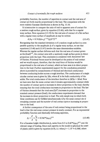 Contact mechanics
