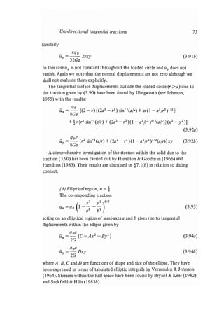 Contact mechanics