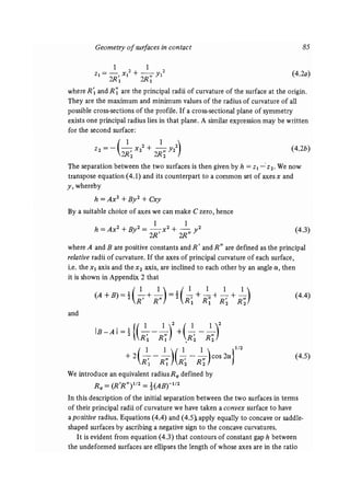 Contact mechanics