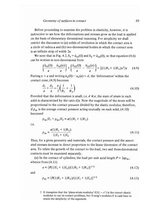 Contact mechanics