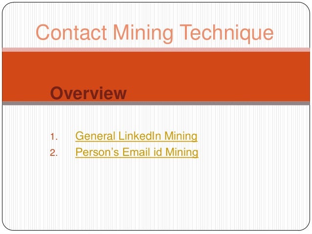 Lead Data Mining