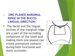 Marginal Ridge Shape CONTACTS AND CONTOURS In Restorative Dentistry | PPTX