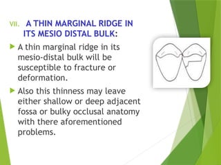 CONTACTS AND CONTOURS In Restorative Dentistry | PPTX