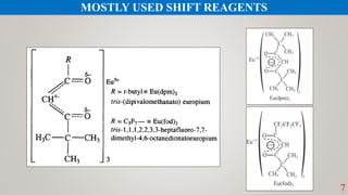 7
MOSTLY USED SHIFT REAGENTS
 