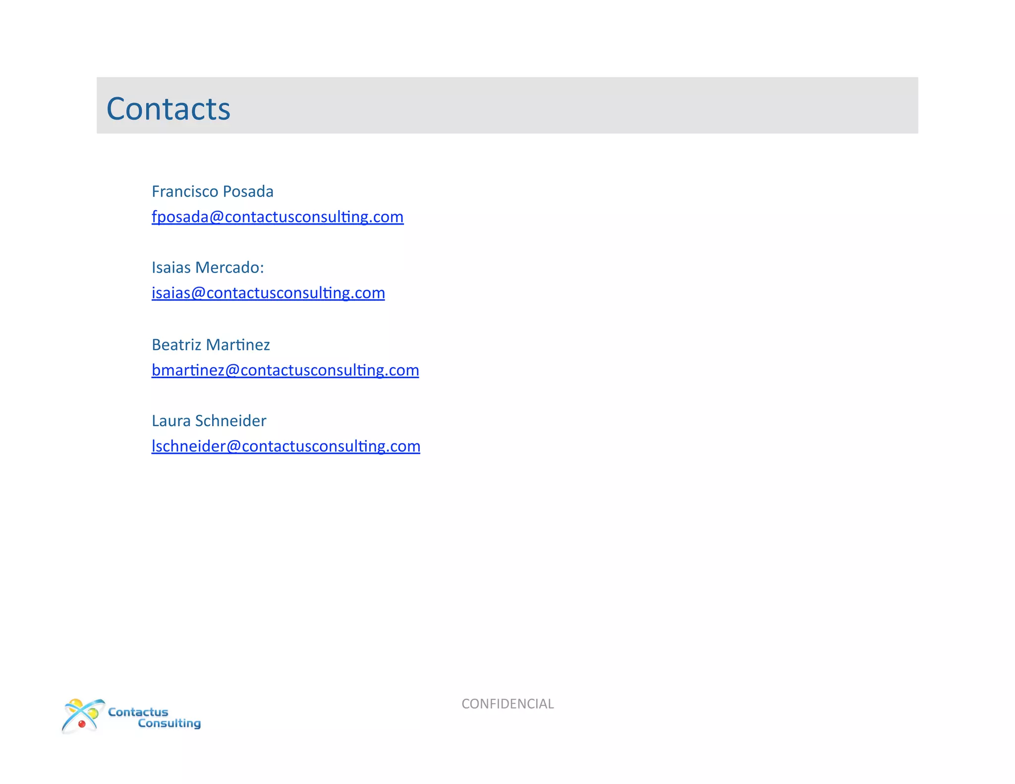 Contactus Consulting Presentation