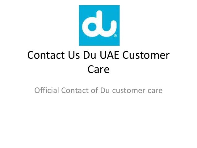 Du customer care telephone number