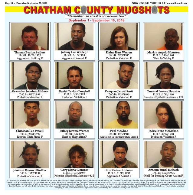 Savannah Chatham County 24 Hour Booking