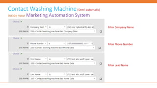 Contact Washing Machine(Semi-automatic)
inside your Marketing Automation System
Filter Company Name
Filter Phone Number
Filter Lead Name
 
