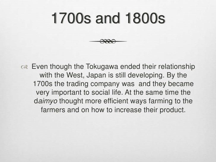 Japan Contact With The West