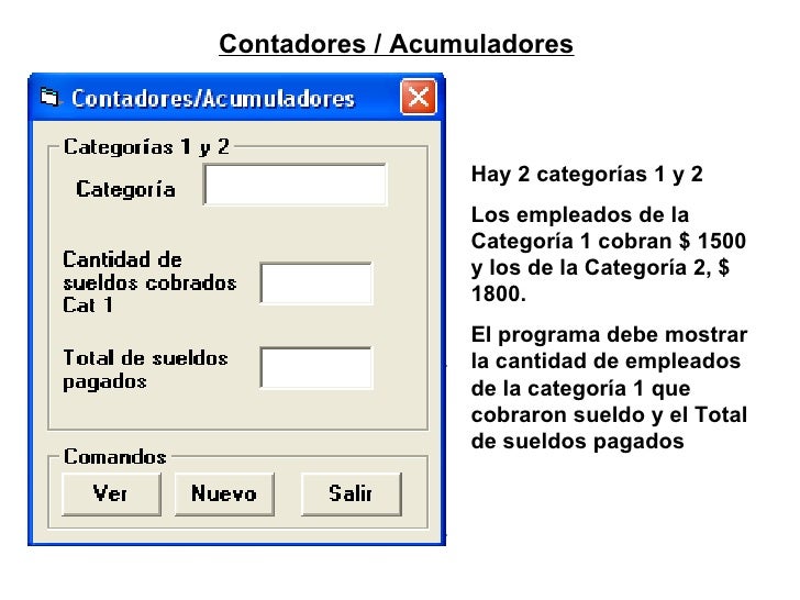 Contador Y Acumulador En Visual Basic es.slideshare.net