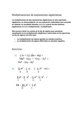 Producción escrita de Expresiones Algebraicas y Factorizacion. Emily ...