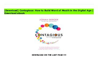 DOWNLOAD ON THE LAST PAGE !!!!
Read PDF Contagious: How to Build Word of Mouth in the Digital Age Online, Read PDF Contagious: How to Build Word of Mouth in the Digital Age, Full PDF Contagious: How to Build Word of Mouth in the Digital Age, All Ebook Contagious: How to Build Word of Mouth in the Digital Age, PDF and EPUB Contagious: How to Build Word of Mouth in the Digital Age, PDF ePub Mobi Contagious: How to Build Word of Mouth in the Digital Age, Reading PDF Contagious: How to Build Word of Mouth in the Digital Age, Book PDF Contagious: How to Build Word of Mouth in the Digital Age, Read online Contagious: How to Build Word of Mouth in the Digital Age, Contagious: How to Build Word of Mouth in the Digital Age pdf, book pdf Contagious: How to Build Word of Mouth in the Digital Age, pdf Contagious: How to Build Word of Mouth in the Digital Age, epub Contagious: How to Build Word of Mouth in the Digital Age, pdf Contagious: How to Build Word of Mouth in the Digital Age, the book Contagious: How to Build Word of Mouth in the Digital Age, ebook Contagious: How to Build Word of Mouth in the Digital Age, Contagious: How to Build Word of Mouth in the Digital Age E-Books, Online Contagious: How to Build Word of Mouth in the Digital Age Book, pdf Contagious: How to Build Word of Mouth in the Digital Age, Contagious: How to Build Word of Mouth in the Digital Age E-Books, Contagious: How to Build Word of Mouth in the Digital Age Online Read Best Book Online Contagious: How to Build Word of Mouth in the Digital Age, Read Online Contagious: How to Build Word of Mouth in the Digital Age Book, Download Online Contagious: How to Build Word of Mouth in the Digital Age E-Books, Read Contagious: How to Build Word of Mouth in the Digital Age Online, Read Best Book Contagious: How to Build Word of Mouth in the Digital Age Online, Pdf Books Contagious: How to Build Word of Mouth in the Digital Age, Read Contagious: How to Build Word of Mouth in the Digital Age Books Online Read Contagious: How to
Build Word of Mouth in the Digital Age Full Collection, Download Contagious: How to Build Word of Mouth in the Digital Age Book, Read Contagious: How to Build Word of Mouth in the Digital Age Ebook Contagious: How to Build Word of Mouth in the Digital Age PDF Read online, Contagious: How to Build Word of Mouth in the Digital Age Ebooks, Contagious: How to Build Word of Mouth in the Digital Age pdf Download online, Contagious: How to Build Word of Mouth in the Digital Age Best Book, Contagious: How to Build Word of Mouth in the Digital Age Ebooks, Contagious: How to Build Word of Mouth in the Digital Age PDF, Contagious: How to Build Word of Mouth in the Digital Age Popular, Contagious: How to Build Word of Mouth in the Digital Age Download, Contagious: How to Build Word of Mouth in the Digital Age Full PDF, Contagious: How to Build Word of Mouth in the Digital Age PDF, Contagious: How to Build Word of Mouth in the Digital Age PDF, Contagious: How to Build Word of Mouth in the Digital Age PDF Online, Contagious: How to Build Word of Mouth in the Digital Age Books Online, Contagious: How to Build Word of Mouth in the Digital Age Ebook, Contagious: How to Build Word of Mouth in the Digital Age Book, Contagious: How to Build Word of Mouth in the Digital Age Full Popular PDF, PDF Contagious: How to Build Word of Mouth in the Digital Age Download Book PDF Contagious: How to Build Word of Mouth in the Digital Age, Download online PDF Contagious: How to Build Word of Mouth in the Digital Age, PDF Contagious: How to Build Word of Mouth in the Digital Age Popular, PDF Contagious: How to Build Word of Mouth in the Digital Age, PDF Contagious: How to Build Word of Mouth in the Digital Age Ebook, Best Book Contagious: How to Build Word of Mouth in the Digital Age, PDF Contagious: How to Build Word of Mouth in the Digital Age Collection, PDF Contagious: How to Build Word of Mouth in the Digital Age Full Online, epub Contagious: How to Build Word of Mouth in the
Digital Age, ebook Contagious: How to Build Word of Mouth in the Digital Age, ebook Contagious: How to Build Word of Mouth in the Digital Age, epub Contagious: How to Build Word of Mouth in the Digital Age, full book Contagious: How to Build Word of Mouth in the Digital Age, online Contagious: How to Build Word of Mouth in the Digital Age, online Contagious: How to Build Word of Mouth in the Digital Age, online pdf Contagious: How to Build Word of Mouth in the Digital Age, pdf Contagious: How to Build Word of Mouth in the Digital Age, Contagious: How to Build Word of Mouth in the Digital Age Book, Online Contagious: How to Build Word of Mouth in the Digital Age Book, PDF Contagious: How to Build Word of Mouth in the Digital Age, PDF Contagious: How to Build Word of Mouth in the Digital Age Online, pdf Contagious: How to Build Word of Mouth in the Digital Age, Read online Contagious: How to Build Word of Mouth in the Digital Age, Contagious: How to Build Word of Mouth in the Digital Age pdf, Contagious: How to Build Word of Mouth in the Digital Age, book pdf Contagious: How to Build Word of Mouth in the Digital Age, pdf Contagious: How to Build Word of Mouth in the Digital Age, epub Contagious: How to Build Word of Mouth in the Digital Age, pdf Contagious: How to Build Word of Mouth in the Digital Age, the book Contagious: How to Build Word of Mouth in the Digital Age, ebook Contagious: How to Build Word of Mouth in the Digital Age, Contagious: How to Build Word of Mouth in the Digital Age E-Books, Online Contagious: How to Build Word of Mouth in the Digital Age Book, pdf Contagious: How to Build Word of Mouth in the Digital Age, Contagious: How to Build Word of Mouth in the Digital Age E-Books, Contagious: How to Build Word of Mouth in the Digital Age Online, Download Best Book Online Contagious: How to Build Word of Mouth in the Digital Age, Read Contagious: How to Build Word of Mouth in the Digital Age PDF files, Download Contagious: How to Build Word of
Mouth in the Digital Age PDF files
[Download] Contagious: How to Build Word of Mouth in the Digital Age |
Download ebook
 