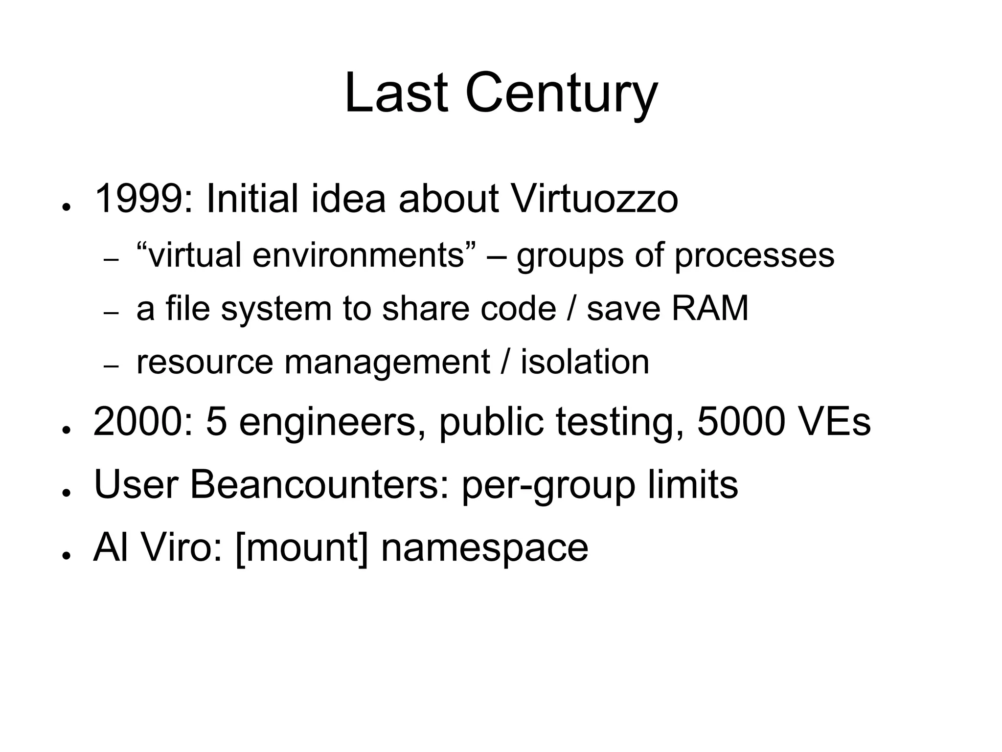Brief history of Linux containers | PPTX | Operating Systems | Computer ...