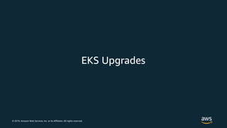 © 2019, Amazon Web Services, Inc. or its Affiliates. All rights reserved.
EKS Upgrades
 